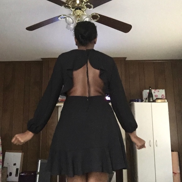 Perfect Little Black Dress with Open Back - Picture 2 of 2